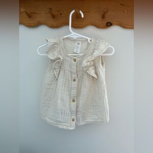 H&M Cream Dress 6-9m